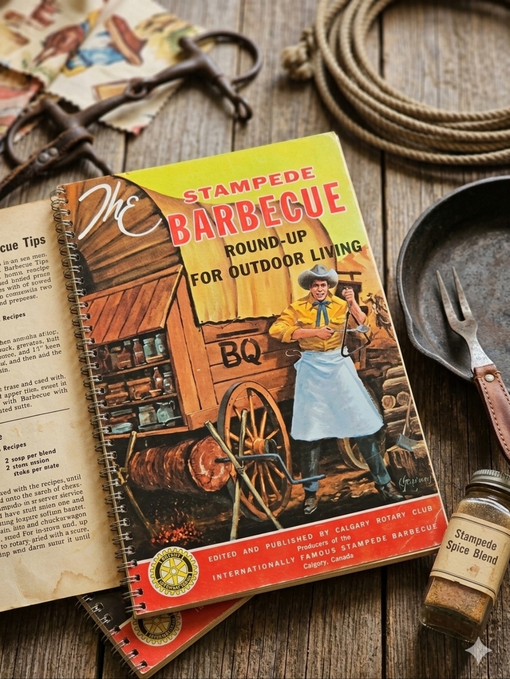 🤠 Rare Vintage 1964 Calgary Stampede Barbecue Cookbook